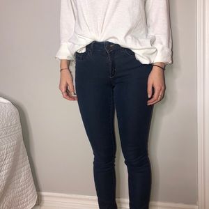 Dark blue skinny jeans